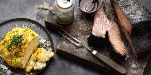 Bitburger grillt: Bitburgers Brisket mit gegrilltem Hopfenkohl